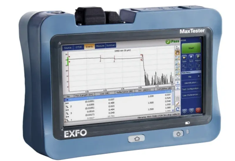 Alquiler de Equipo de Medición de fibra óptica OTDR