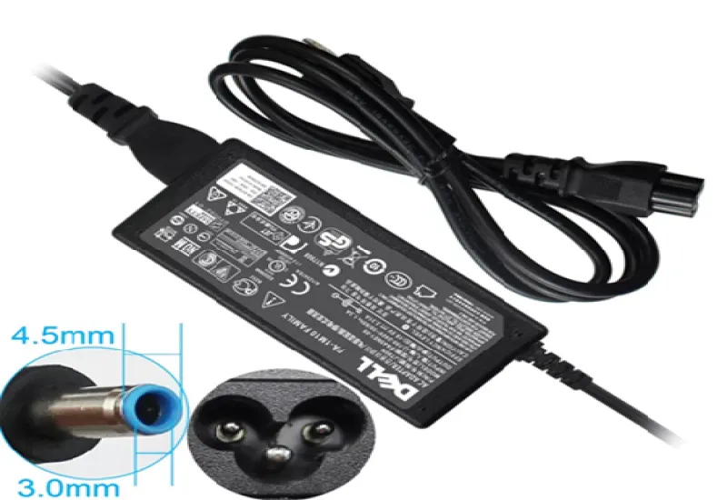 Cargador Inspiron 11 13 14 15 3000 5000 Serie 19.5V 2.31A 45 W Punta Azul